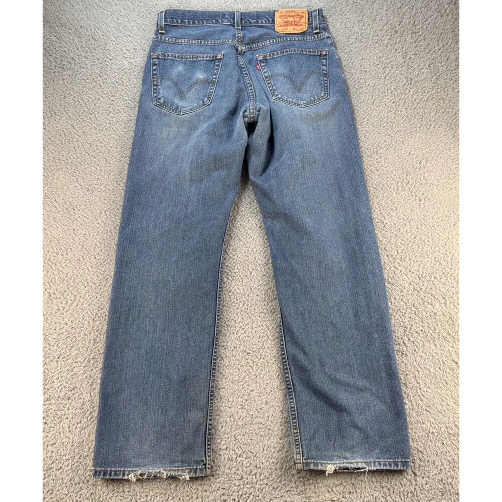 Levis 559 Relaxed Fit Straight Leg Jeans Mens 32x31 (Tag 32x32) Distressed Y2K
